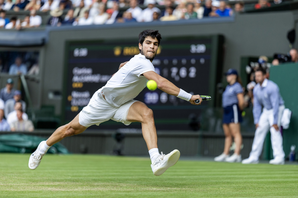 Carlos Alcaraz at Wimbledon